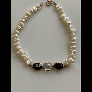 BEAUTIFUL genuine freshwater pearl & stones!!!
